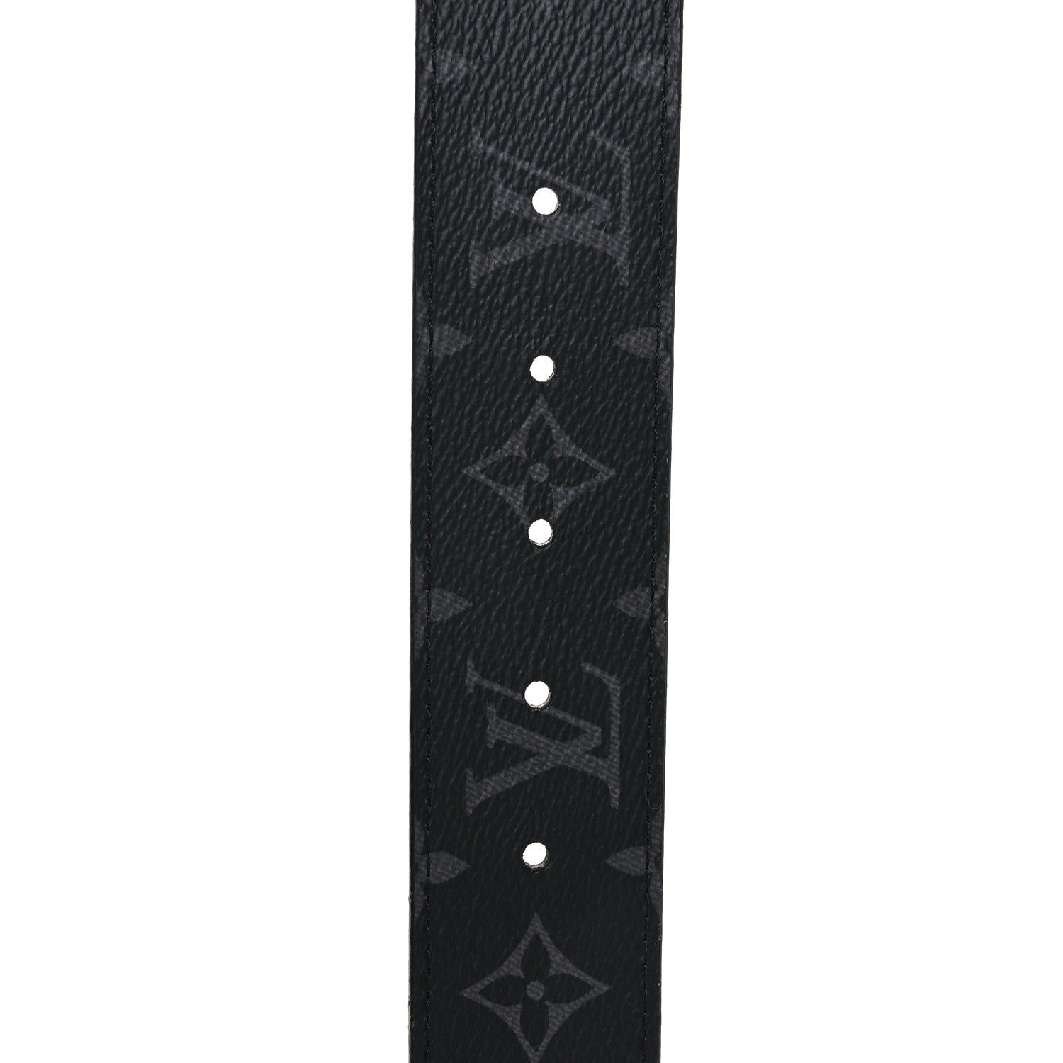 Louis Vuitton Monogram Eclipse Taigarama 40mm LV Initiales Reversible Belt 100 40 Black 5 of 5