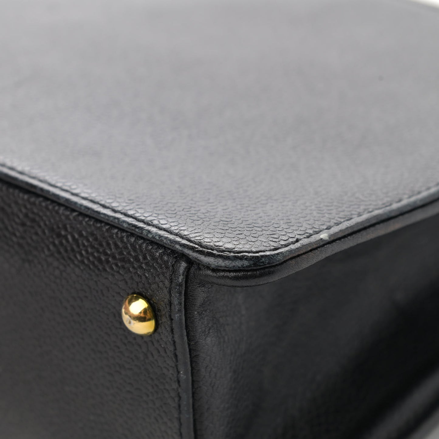 Caviar Flap Shoulder Bag Black