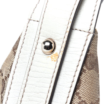 Gucci Monogram Medium Horsebit Chain Hobo Off White 10 of 10
