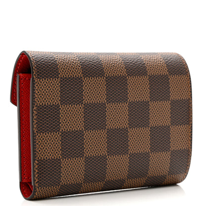 Louis Vuitton Damier Ebene Victorine Wallet Cherry 3 of 7