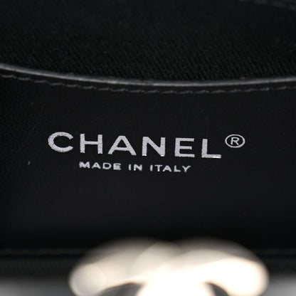 Chanel Glazed Calfskin Quilted Medium Just Mademoiselle Black 6 of 10