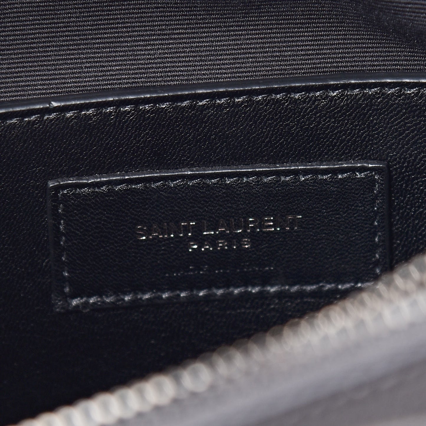 Sheepskin Matelasse Chevron Monogram Large College Satchel Dark Anthracite