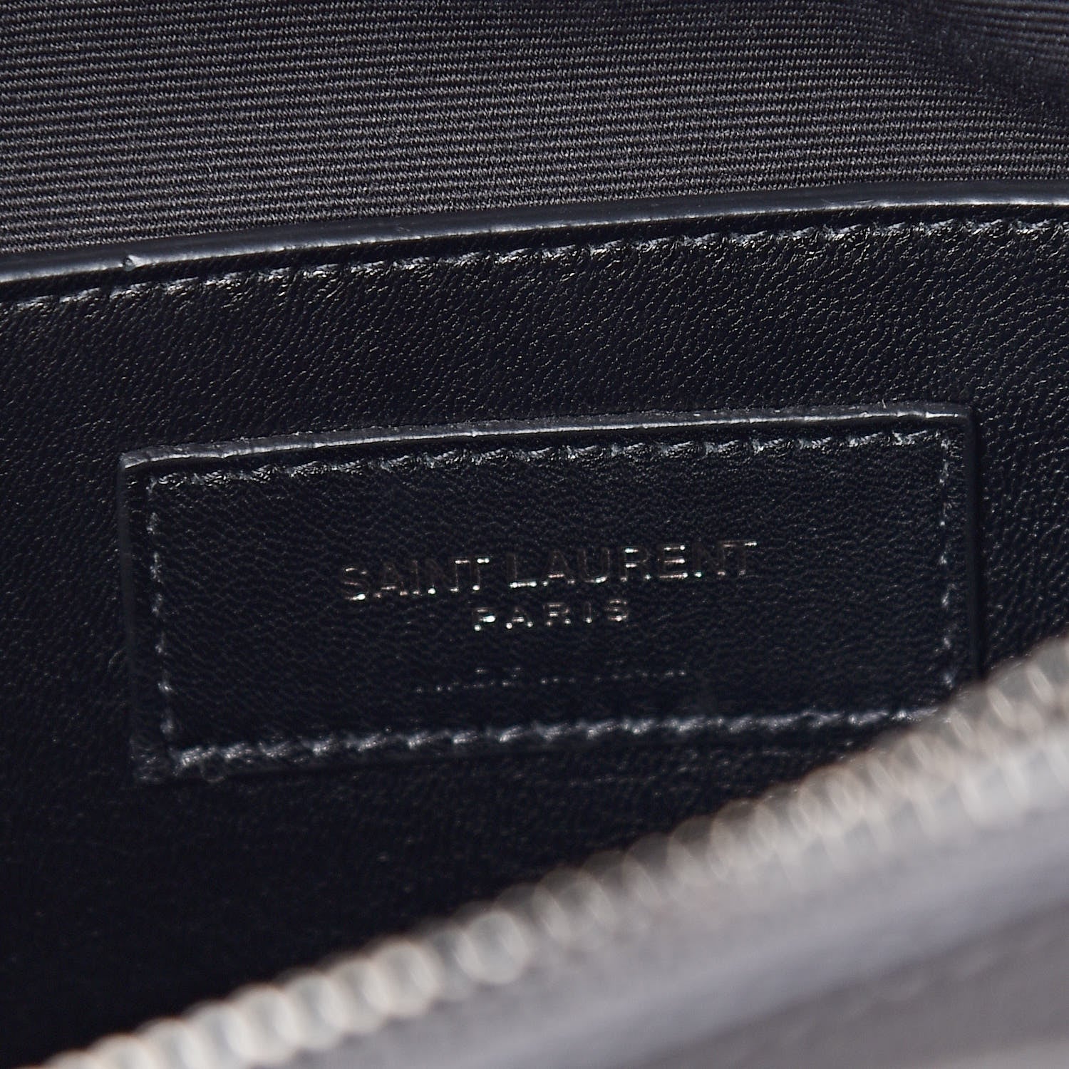Saint Laurent Sheepskin Matelasse Chevron Monogram Large College Satchel Dark Anthracite 6 of 14