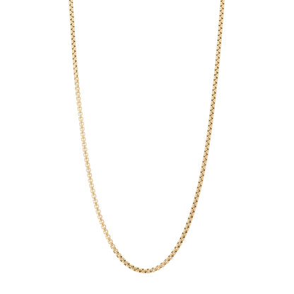 David Yurman 18K Yellow Gold 2.7mm Box Chain Necklace 22" 1 of 5