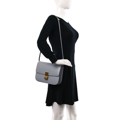 Celine Box Calfskin Medium Classic Box Flap Bag Cloud 2 of 12