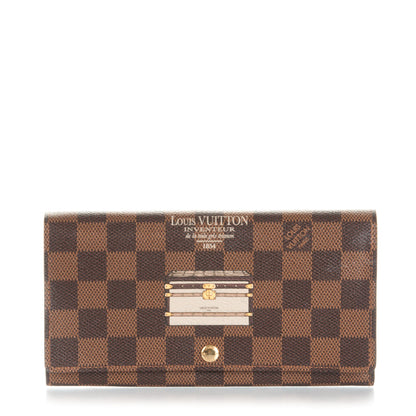 Louis Vuitton Damier Ebene Trunks and Locks Sarah Wallet 1 of 7