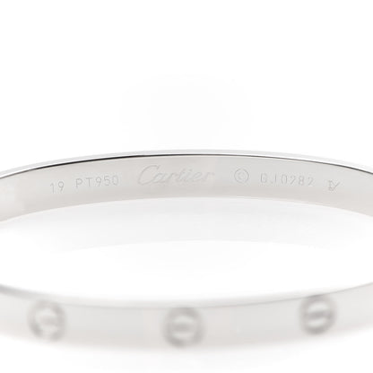 Cartier Platinum LOVE Bracelet 19 5 of 7
