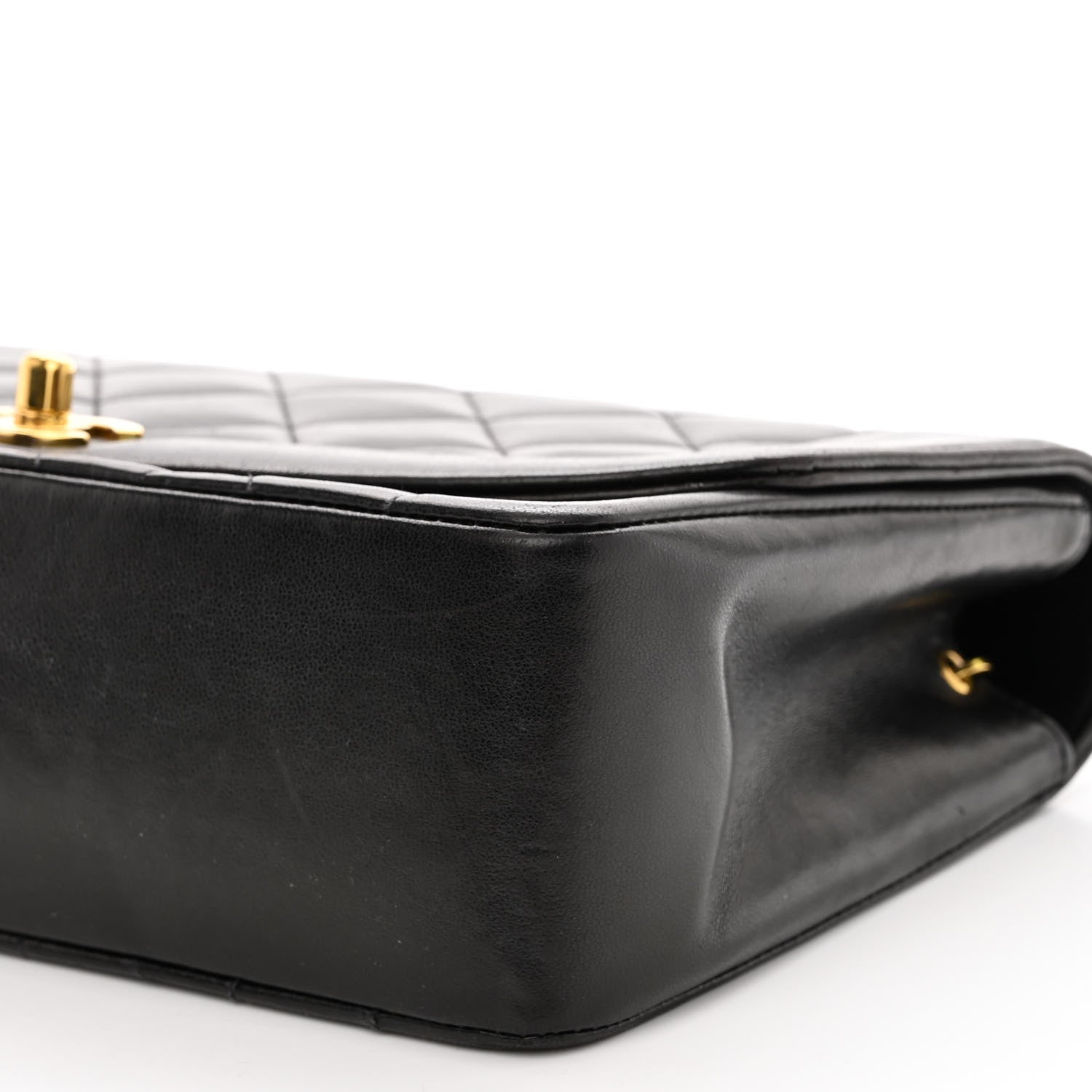 Chanel Lambskin Quilted Medium Single Flap Black 10 of 11