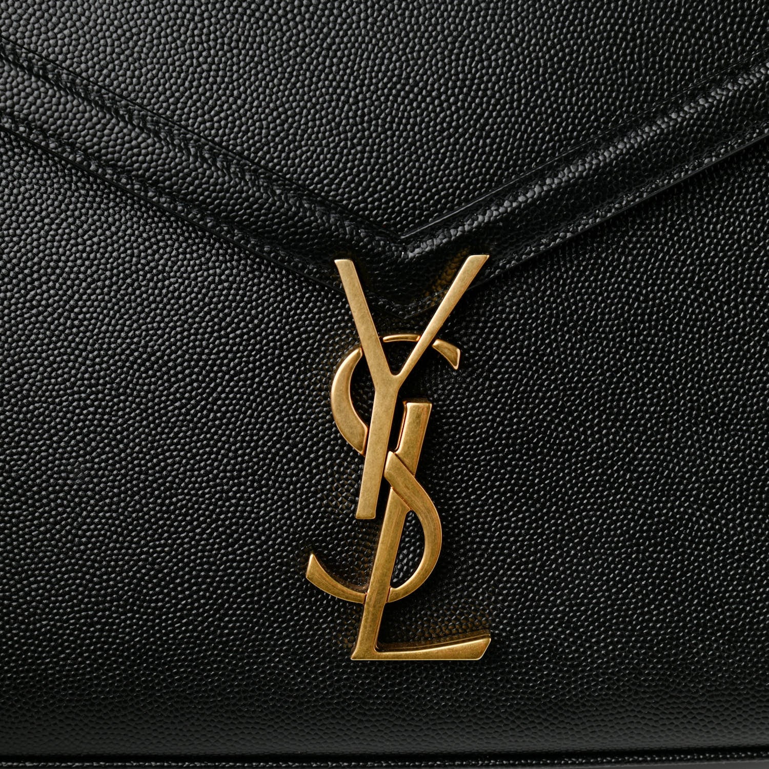 Saint Laurent Grain de Poudre Medium Classic Monogram Cassandra Top Handle Black 14 of 17