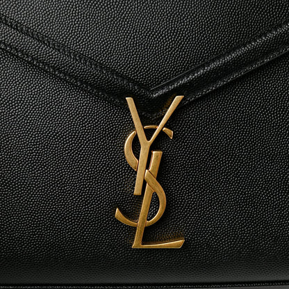 Saint Laurent Grain de Poudre Medium Classic Monogram Cassandra Top Handle Black 14 of 17