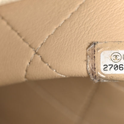 Chanel Caviar Stitched Large Lady Coco Shopping Tote White 7 of 10