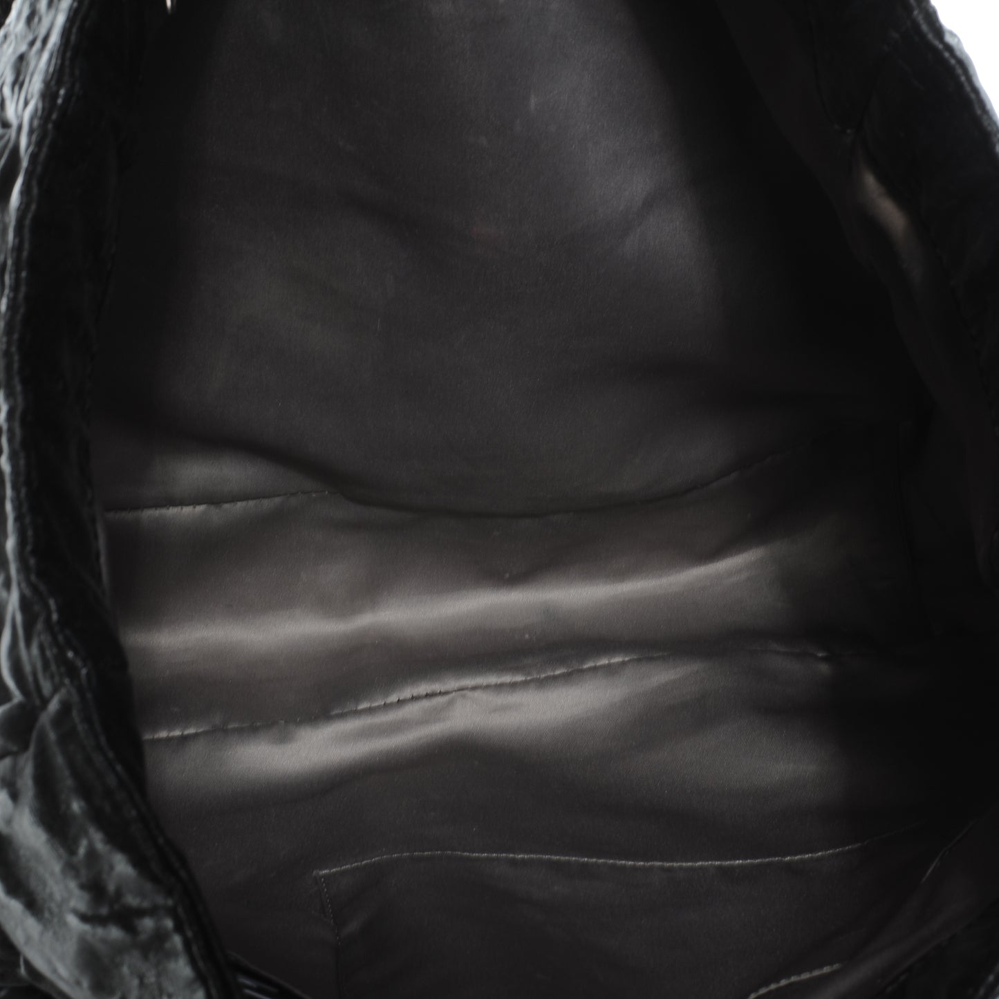 Crinkled Coated Canvas Le Marais Large Tote Black