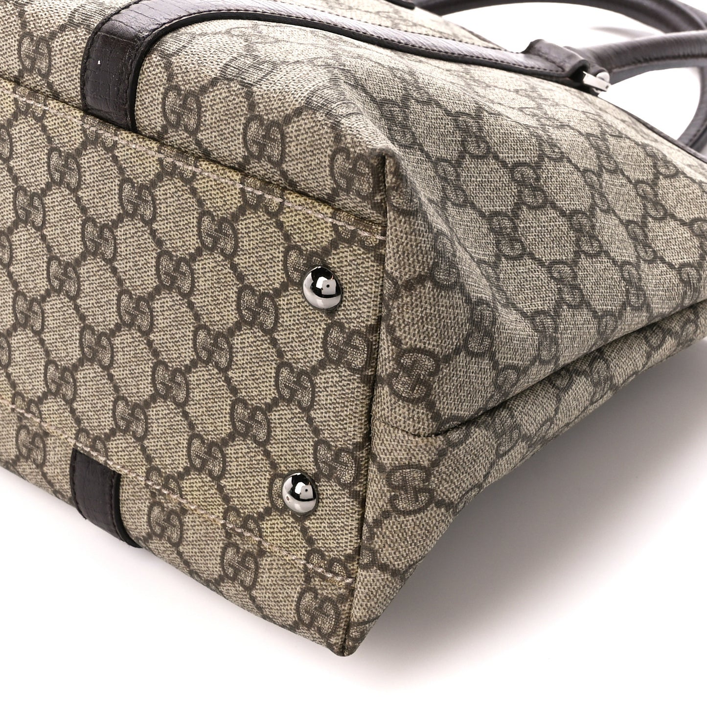 GG Plus Monogram Medium Joy Tote Dark Brown