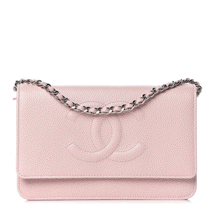 Chanel Caviar Timeless CC Wallet On Chain WOC Pink 1 of 12