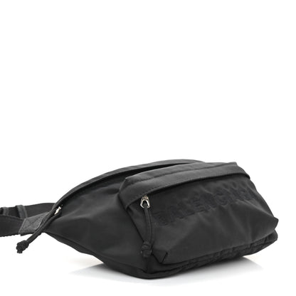 Balenciaga Textured Sport Nylon Logo Embroidered Wheel Beltpack Black 4 of 8