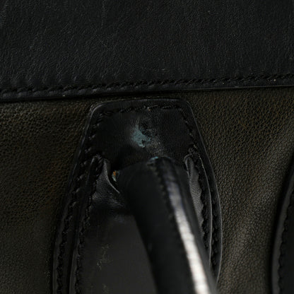 Celine Smooth Calfskin Mini Bi-Color Luggage Forest Black 26 of 29