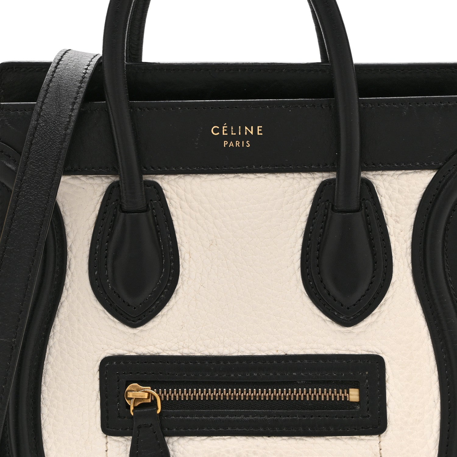 Celine Elephant Calfskin Nano Tri-Color Luggage Yellow 8 of 10