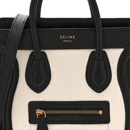Celine Elephant Calfskin Nano Tri-Color Luggage Yellow 8 of 10