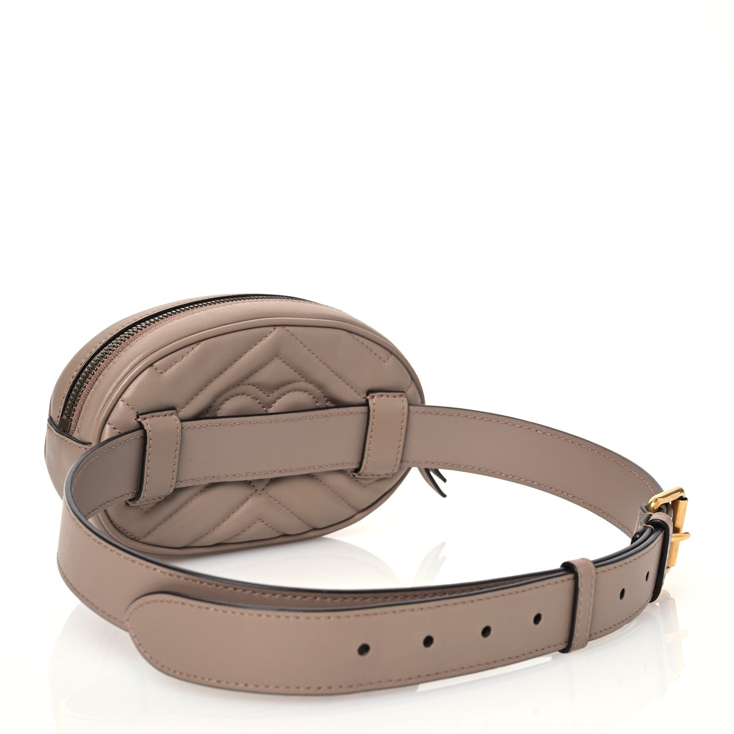 Gucci Calfskin Matelasse GG Marmont Belt Bag 85 34 Porcelain Rose 3 of 14
