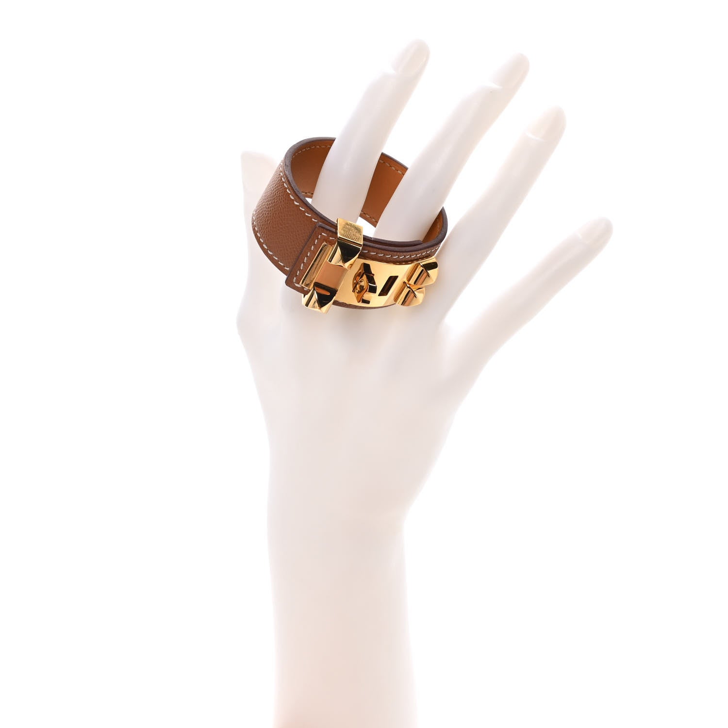 Hermes Epsom Collier de Chien CDC 24 Bracelet T2 Gold 2 of 7