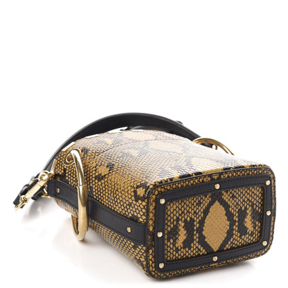 Chloe Python Embossed Calfskin Mini Roy Bucket Bag September Sun 4 of 10
