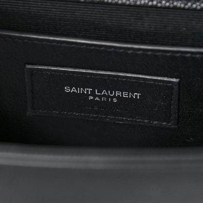 Saint Laurent Grain De Poudre Medium Classic Monogram Kate Satchel Black 7 of 13