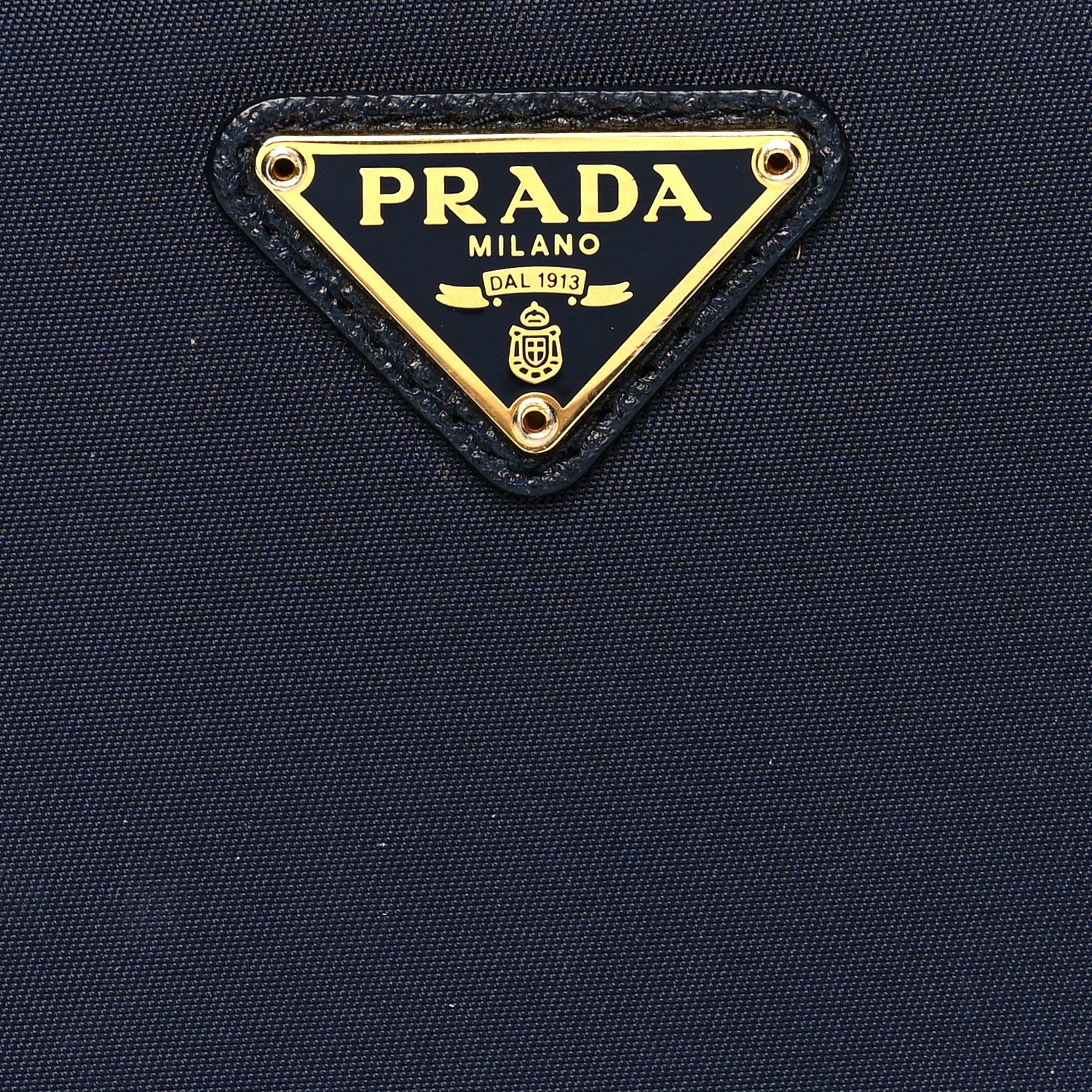 Prada Tessuto Nylon Metal Zip Around Wallet Bleu 7 of 12