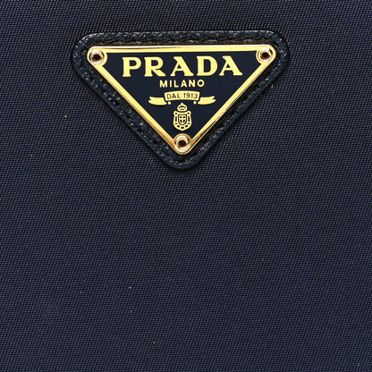 Prada Tessuto Nylon Metal Zip Around Wallet Bleu 7 of 12