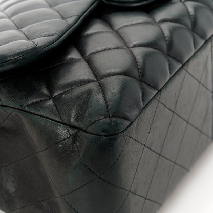 Chanel Lambskin Quilted Jumbo Double Flap Black 15 of 15