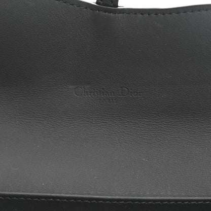 Christian Dior Ultra Matte Calfskin Saddle Chain Wallet Pouch Black 7 of 10