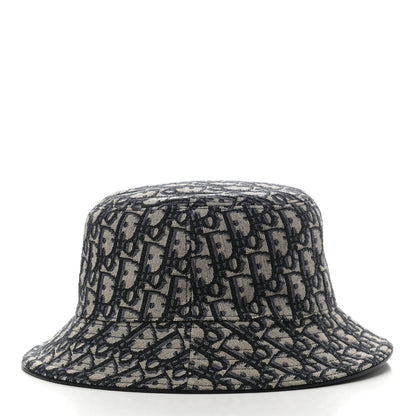 Christian Dior Oblique Jacquard Bucket Hat L Blue 4 of 8