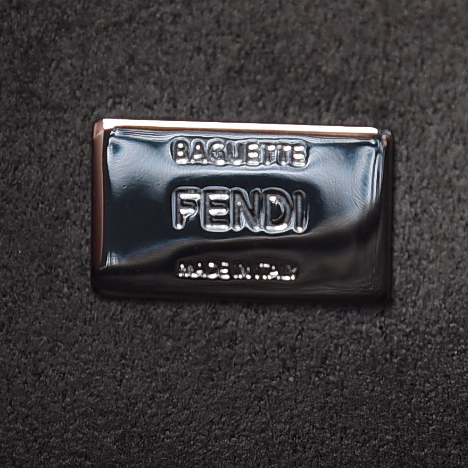 Fendi Shiny Nappa Trapuntata Micro Double Baguette Purple 9 of 10