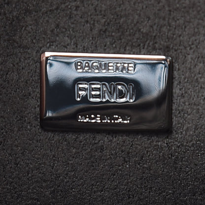 Fendi Shiny Nappa Trapuntata Micro Double Baguette Purple 9 of 10