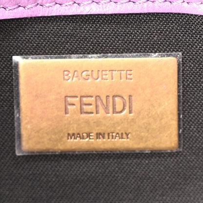 Fendi Nappa FF 1974 Embossed Baguette Agapanto 6 of 11