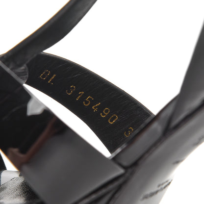 Saint Laurent Patent Tribute 75 Platform Sandals 39.5 Black 8 of 8