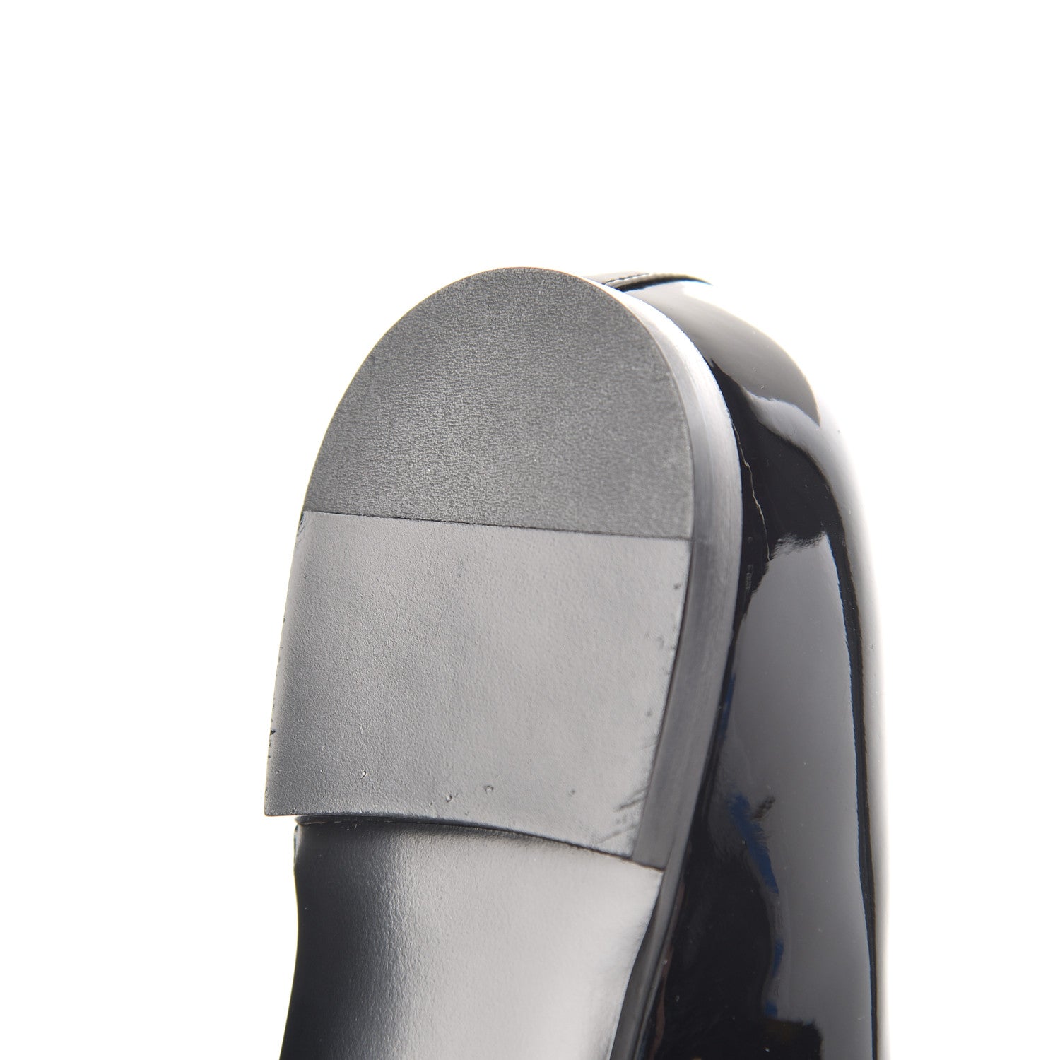 Chanel Patent CC Mocassin Loafers 38 Black 12 of 12