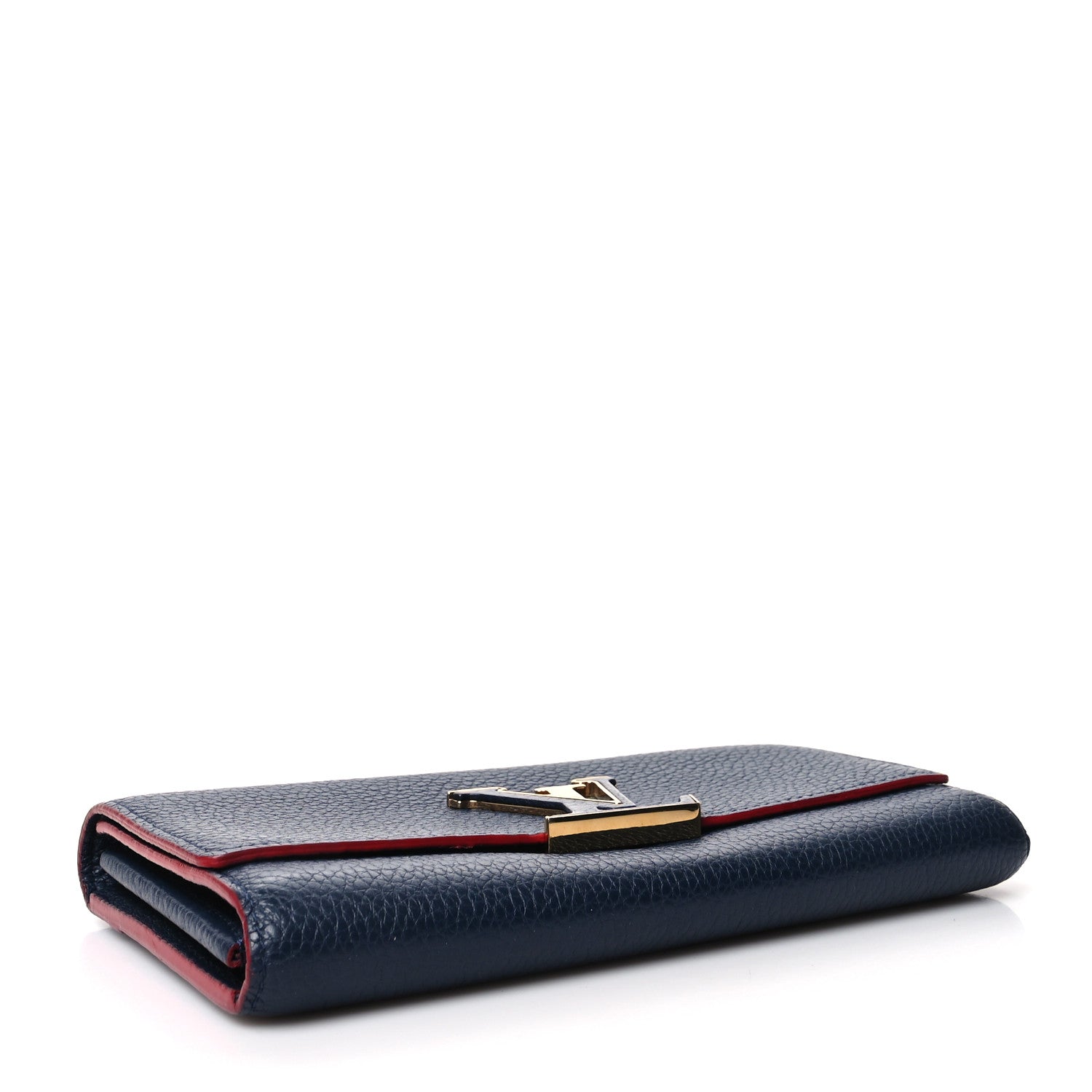 Louis Vuitton Taurillon Capucines Wallet Marine Rouge 4 of 12