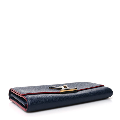 Louis Vuitton Taurillon Capucines Wallet Marine Rouge 4 of 12