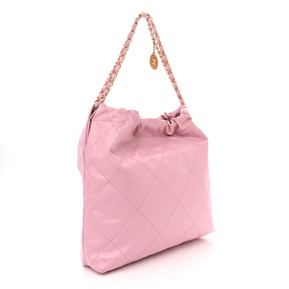 Chanel Shiny Calfskin Quilted Chanel 22 Pink 4 of 12