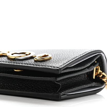 Gucci Grainy Calfskin Zumi Card Case Wallet Black 8 of 8
