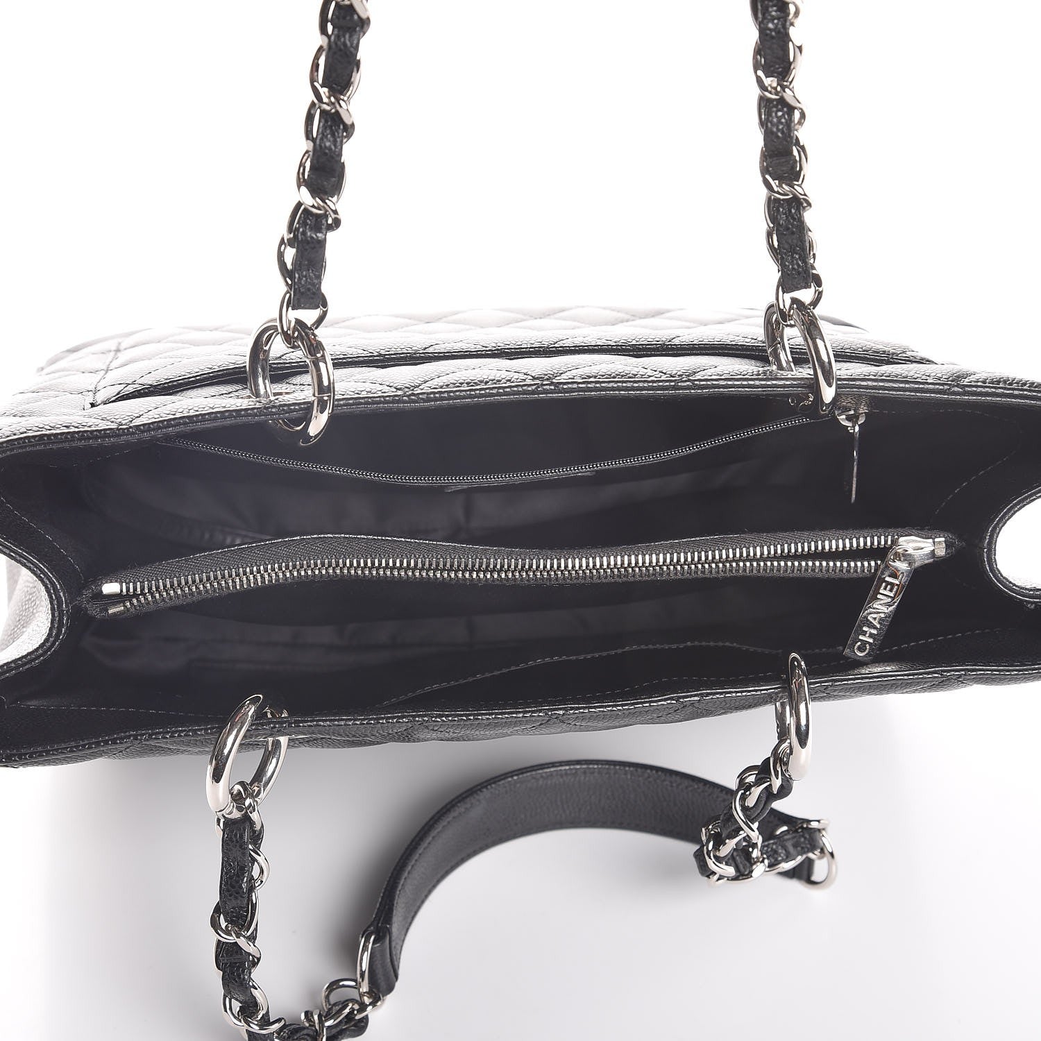 Chanel Caviar Quilted Grand Shopping Tote GST Black 5 of 7