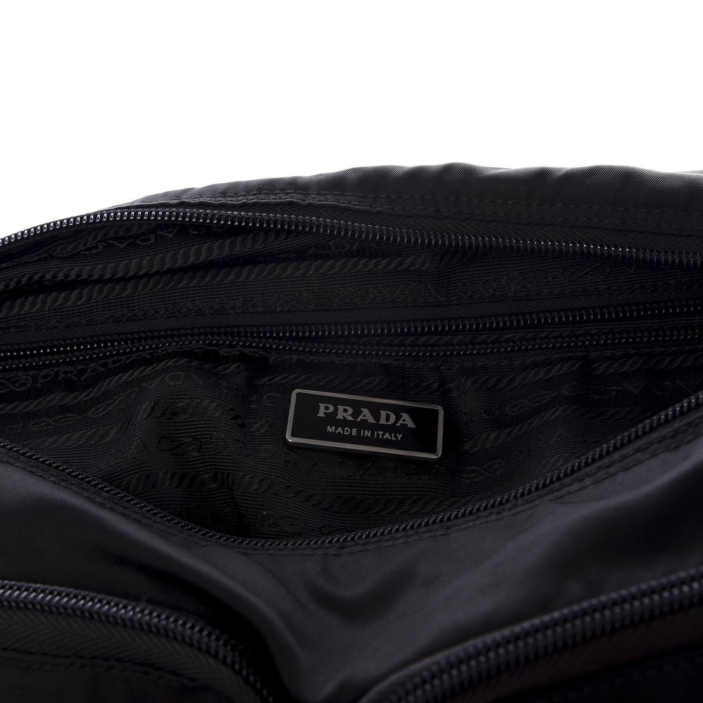 Nylon Vela Messenger Bag Black