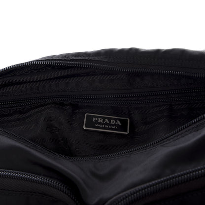 Prada Nylon Vela Messenger Bag Black 5 of 9