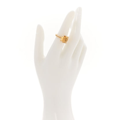 David Yurman 18K Yellow Gold Diamond Citrine 11mm Chatelaine Ring 47 4 2 of 4