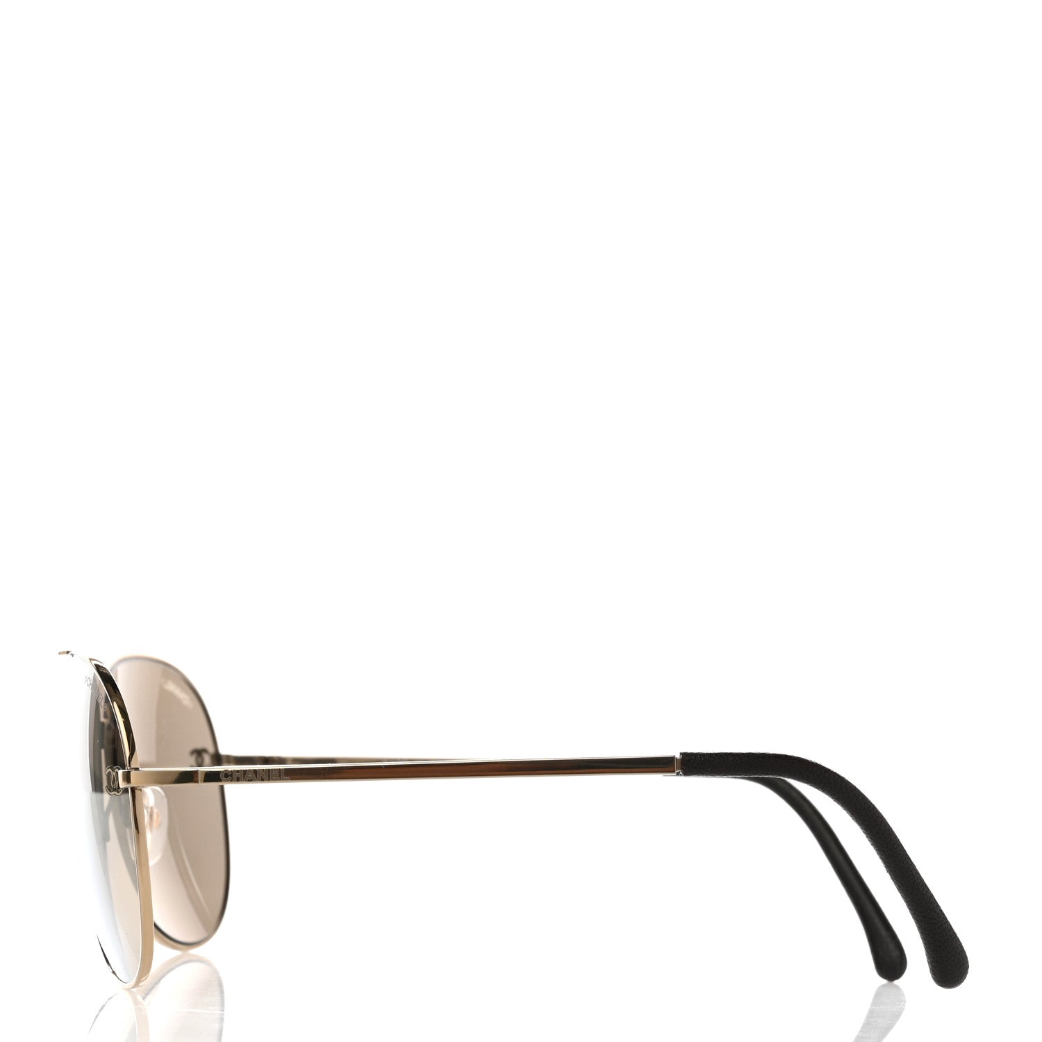 Chanel Metal Aviator CC Sunglasses 4189-T-Q Gold 3 of 7