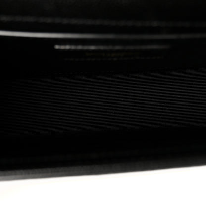 Saint Laurent Grain De Poudre Small Monogram Kate Satchel Black 5 of 9