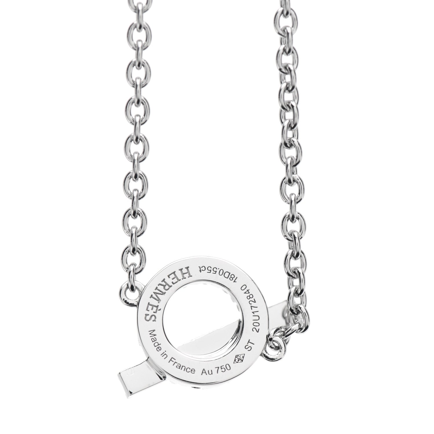 Hermes 18K White Gold Diamond Finesse Bracelet ST 4 of 5