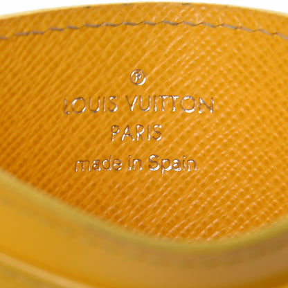 Louis Vuitton Epi Card Holder Jonquille 6 of 9