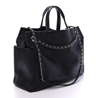 Chanel Grained Calfskin CC Pocket Tote Black 2 of 4
