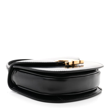 Celine Shiny Calfskin Triomphe Mini Besace Clea Black 5 of 10